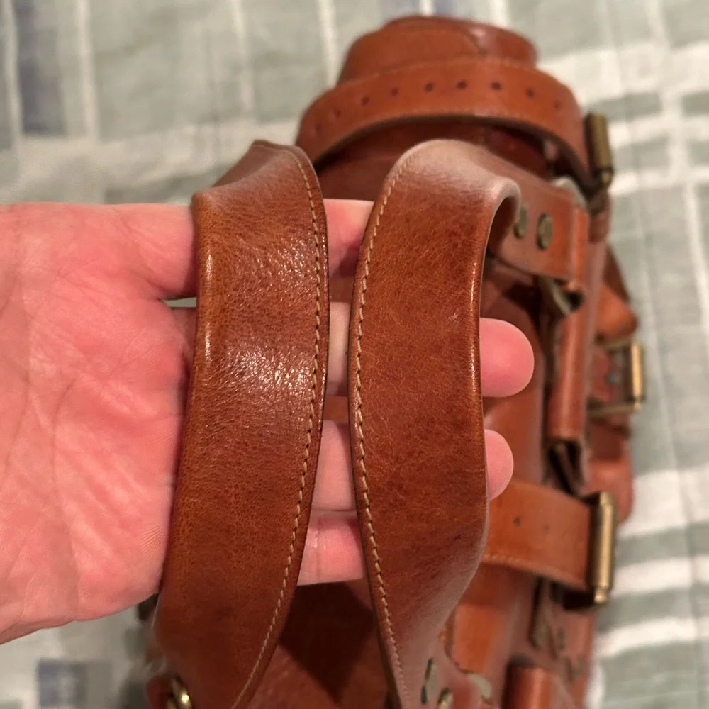 Mulberry Roxanne Oak Darwin Leather Bag